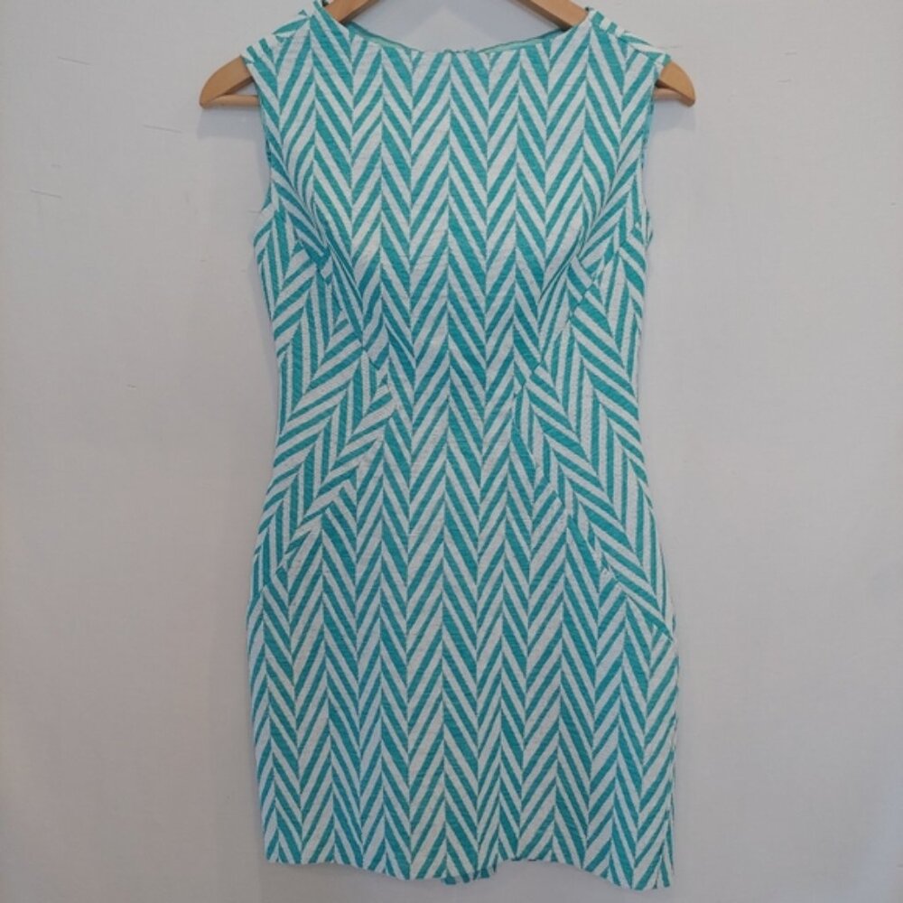 Eva Franco Herringbone Knee length dress